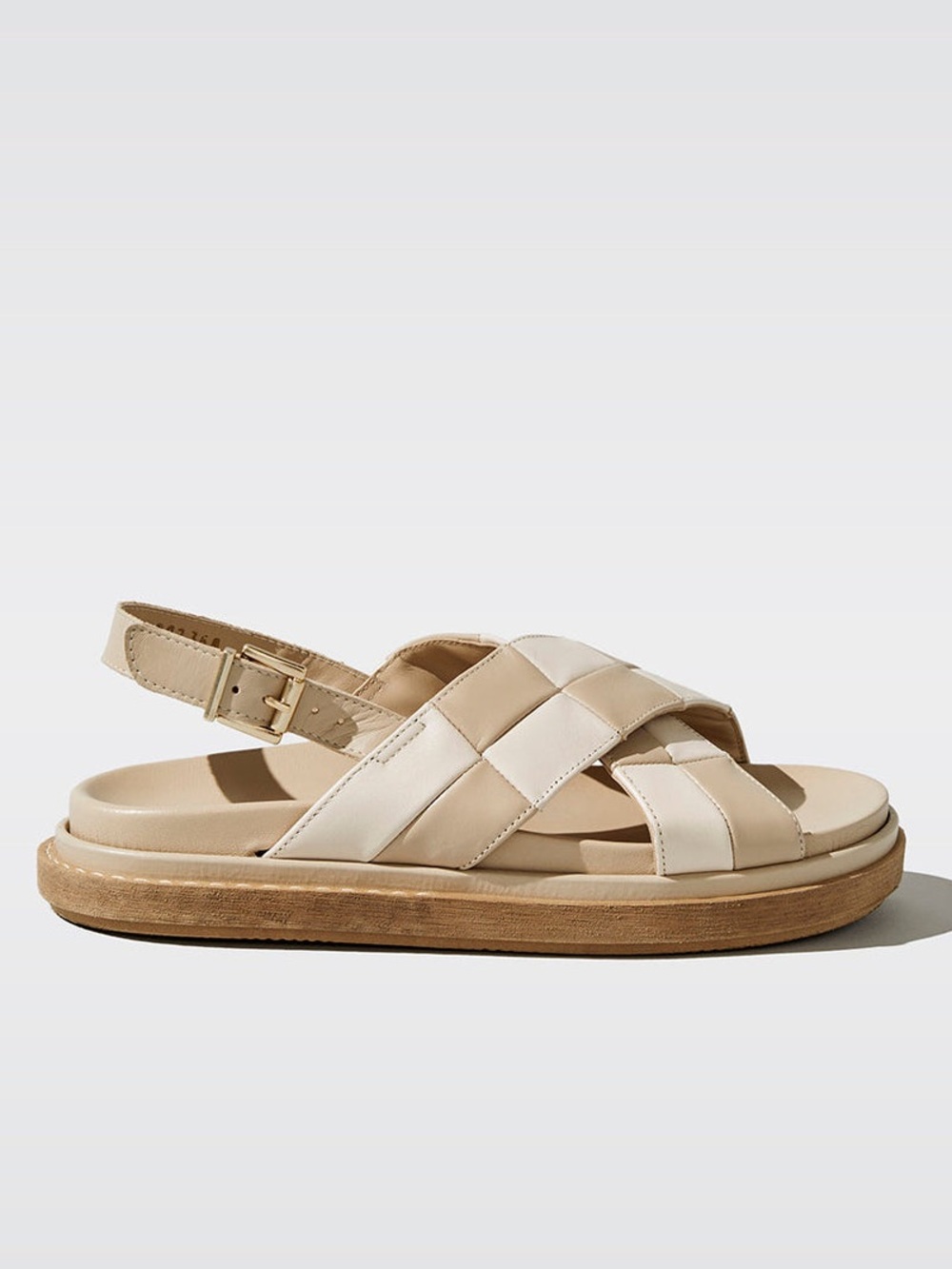 ALOHAS Marshmallow Scacchi Leather Sandals US 7-7.5 EU 38 $250 - Picture 3 of 9